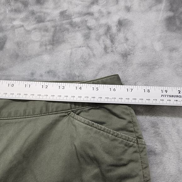 Eddie Bauer Pants Womens 12 Green Mercer Fit Straight Leg Ankle Chino Stretch - Picture 10 of 14